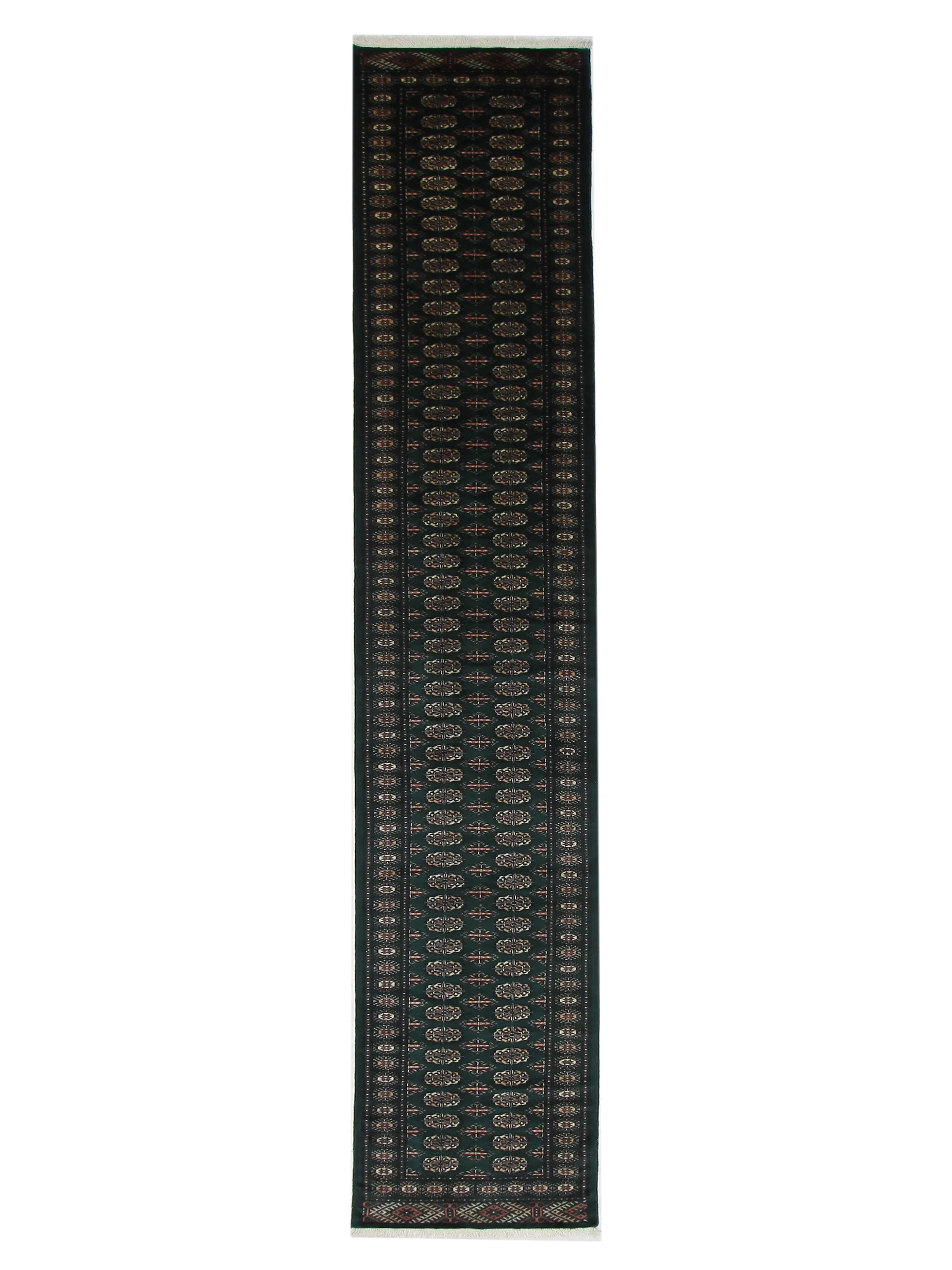 Bokhara Hand Knotted Green 3x20