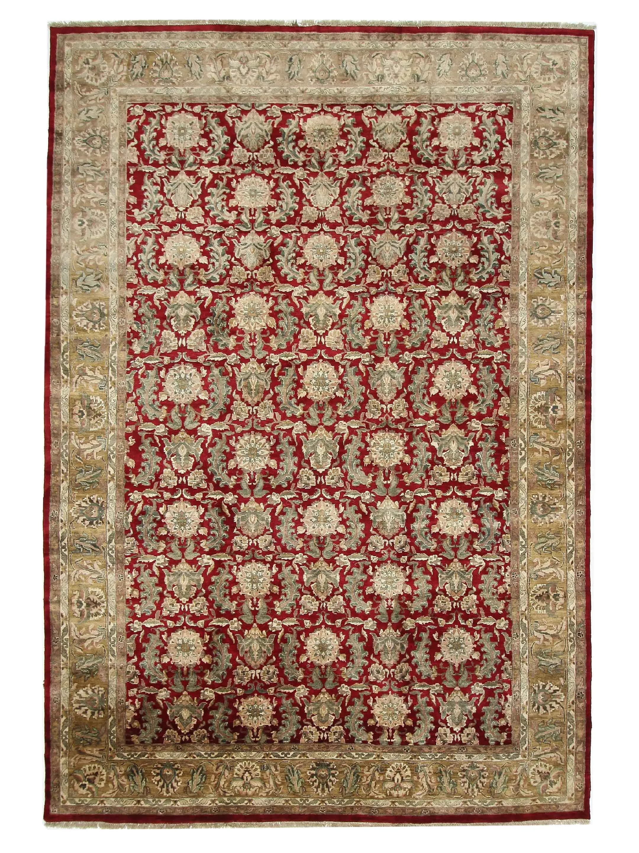 Jaipur Hand Knotted Red 12x18