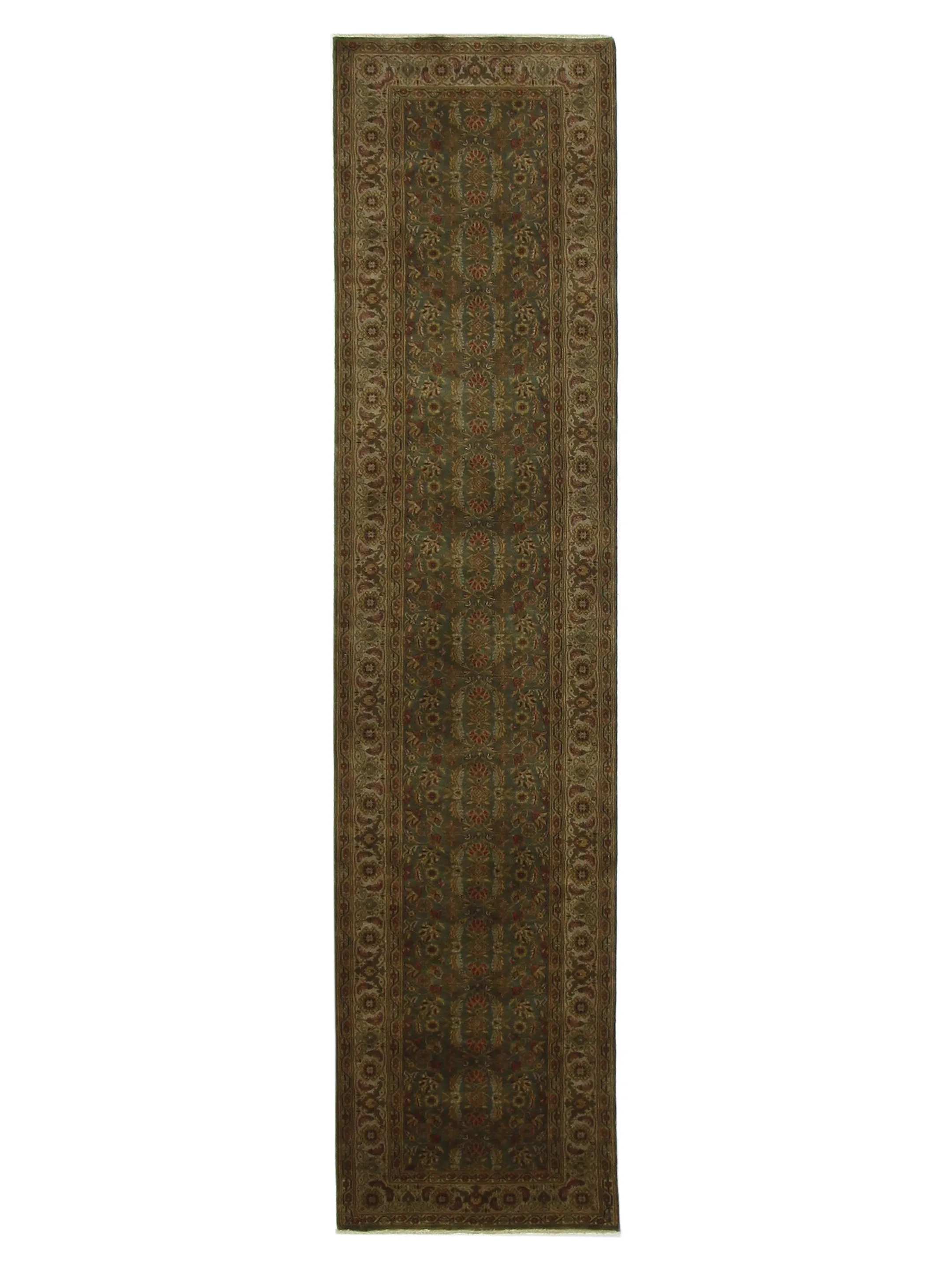 Serene Hand Knotted Green 3x12