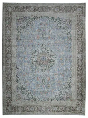 Vintage Artisan Hand Knotted Beige 9x12